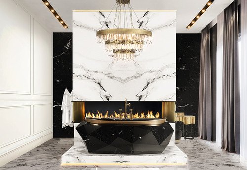 DIAMOND FAUX MARBLE BATHTUB